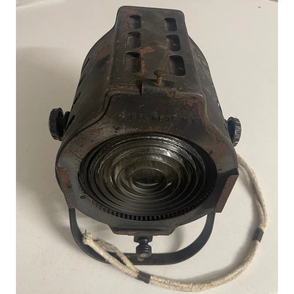 Vintage Kliegl Bros NY Stage Light Industrial Fresnel Spotlight Theater Decor
